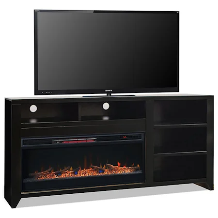 Contemporary 72" Fireplace Console